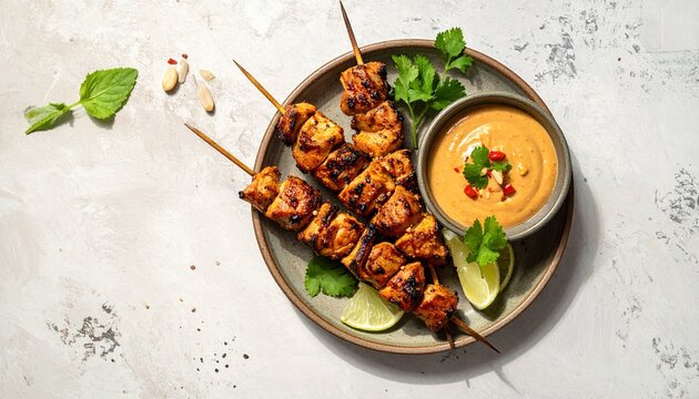Traditional grilled food flatlay representing festive and street food traditions.