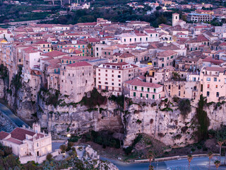 Naklejka premium Architecture of Tropea, Southern Italy, Calabria, drone photo