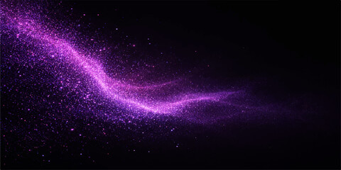 Abstract blue space wallpaper with stars, galaxies, nebula and cosmic light in a dark universe night sky fantasy illustration © Dipu