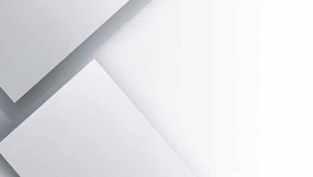 Minimalist design with soft, overlapping white planes