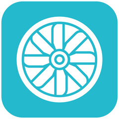 Obraz premium Plane Turbine Icon