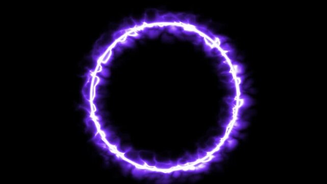 Ethereal Magic Portal Overlay &ndash; Blue Plasma Energy Ring Spell Effect
