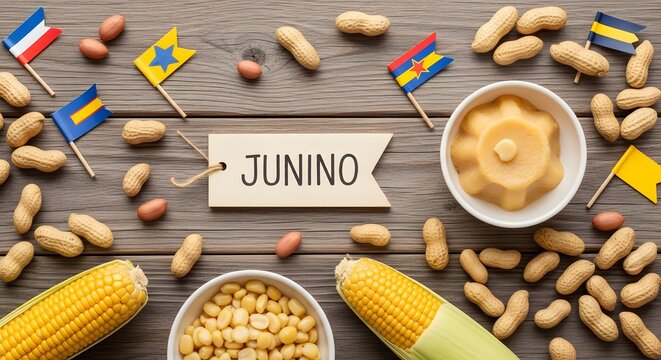 Brazilian Junino Festival Food Corn Peanuts