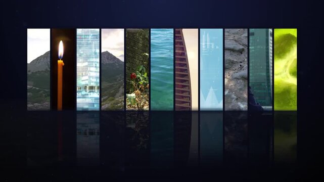 Diverse life experiences and choices collage concept