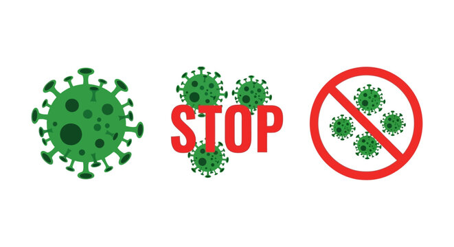 Clear visual guidance advocating for the immediate halt of viral transmission, promoting essential public health measures and community vigilance to prevent the spread of infectious diseases