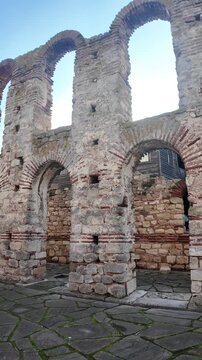 Amazing Panorama of old town of Nessebar, Burgas Region, Bulgaria