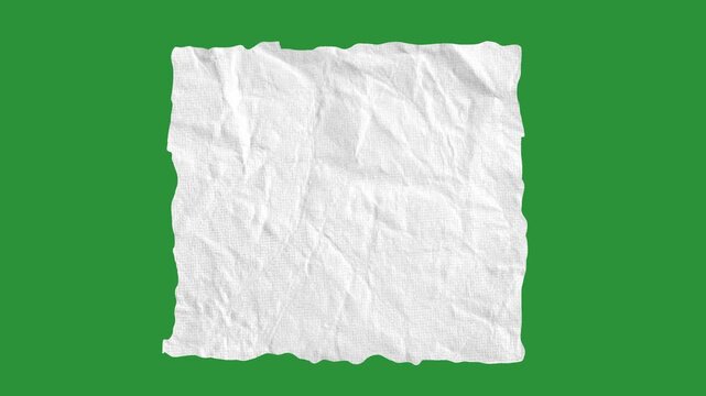 Hand-Drawn Ripped Paper Text Box | Speech Bubble Animation on Green Screen | Torn Paper Scrap Frame 2D Animation | Creative Paper Note Message Overlay
