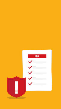 Risk Assessment Checklist Animation Insurance Audit Safety Analysis Protection Concept	

