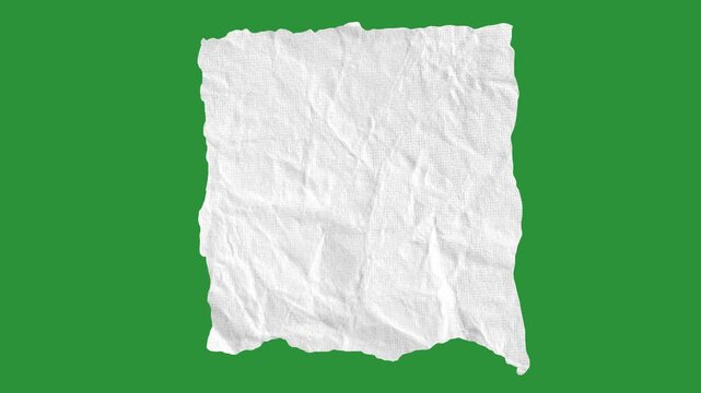 Hand-Drawn Ripped Paper Text Box | Speech Bubble Animation on Green Screen | Torn Paper Scrap Frame 2D Animation | Creative Paper Note Message Overlay