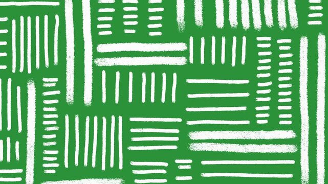 Hand-Drawn Animated Abstract Line Pattern video | Minimalist Hatching Texture Background hand drawn animation | Scribble Stroke Grid on green screen