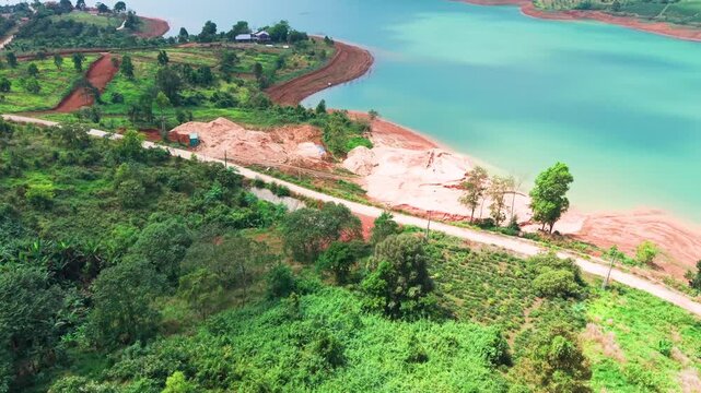 Exploring lush greenery in Loc Tan Bao Lam, Lam Dong, Vietnam, with vibrant vegetation and diverse flora.