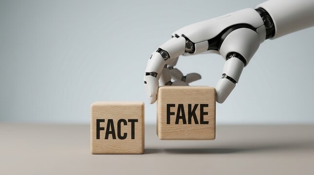 Digital deception and misinformation risks as an AI automation produces fake content.