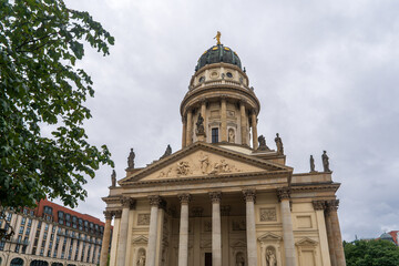 Obraz premium German Cathedral — a major architectural landmark at Gendarmenmarkt square in Berlin.Germany.