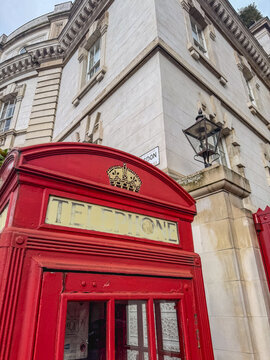English Phone booth, in the center of London, UK.