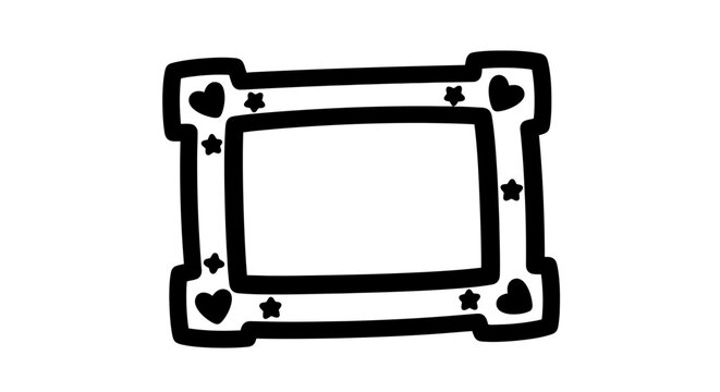 Playing Card Frame Design Element.
