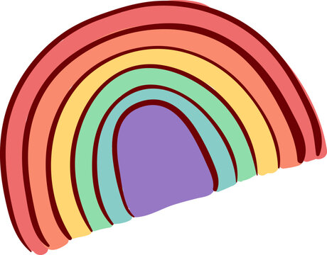 Pastel Rainbow Illustration