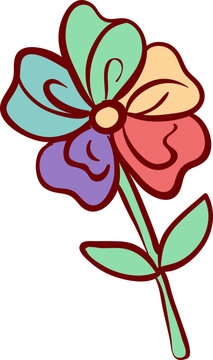 Colorful Flower Illustration
