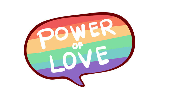 Power of Love Speech Bubble