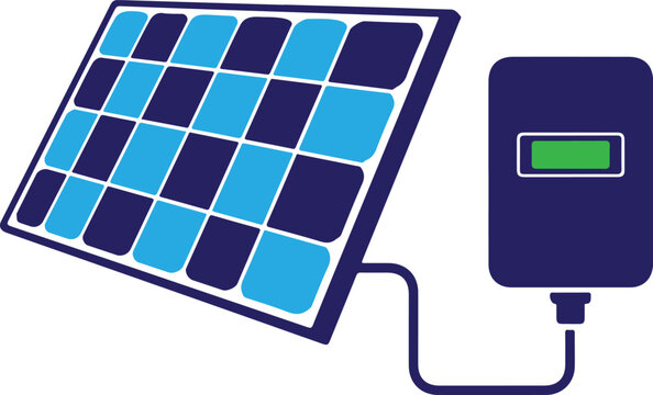 Solar panel and portable power station for green energy charging idea.