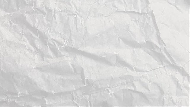 Crinkled Paper Texture Stop Motion Animation Background with Realistic Wrinkled Surface Effect