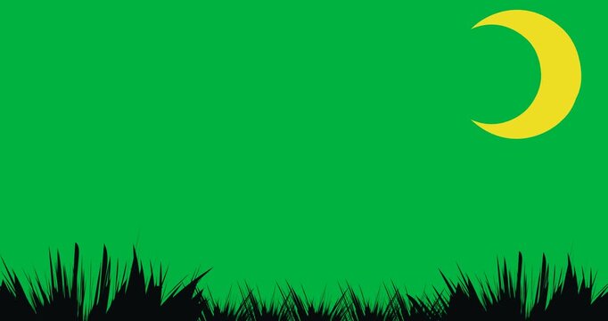 Halloween digital illustration holiday scary celebration animation moon night icon black background