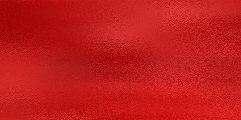 Fototapeta premium Red frosted foil texture glass effect background. Red on metal surface , Light on texture. raster version