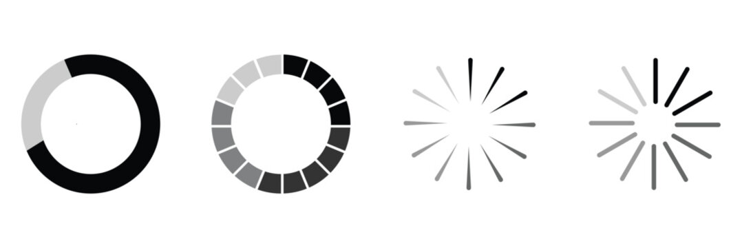 Loding icon flat vector design eps 10.