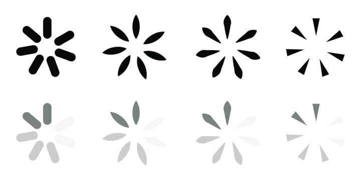 Loding icon flat vector design eps 10.