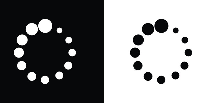 Loding icon flat vector design eps 10.