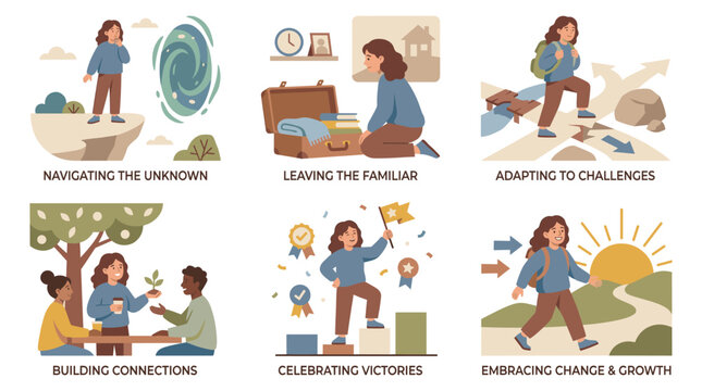 People navigate challenges with support for mental health wellness and stress coping mechanisms