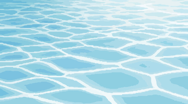 Abstract background of water surface with caustic light reflections