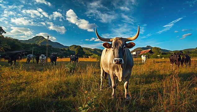 Sustainable Nellore cattle farming on small Paraiba farms in Brazil.