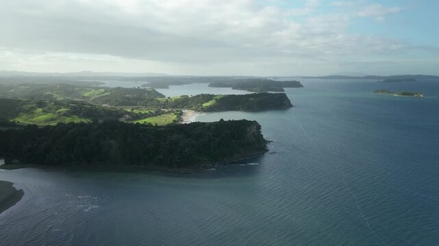 Wenderholm Drone Aerial &acirc; Coastal Pan Left to Right