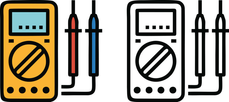 Digital Multimeter Electrical Testing Tool Icon