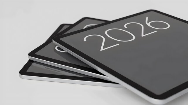 Sleek e-paper tablets with 2026 screens &ndash; Great for digital learning content, future media themes, or device campaigns
