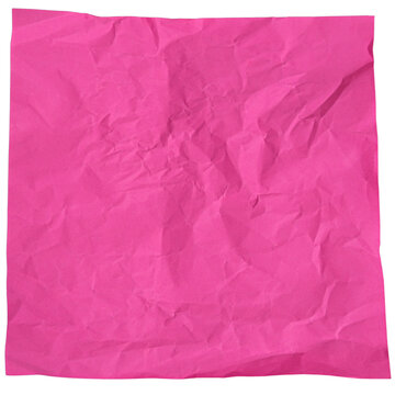 Pink Crumpled Paper Texture - Abstract Background