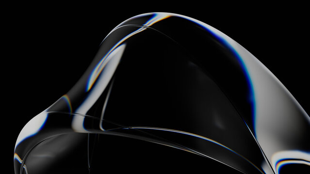 3d Abstract black glass background Illustration. 3d rendering illustration not AI