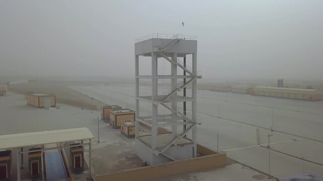 Aerial view of newly constructed building at Chaman border crossing Chaman Pakistan