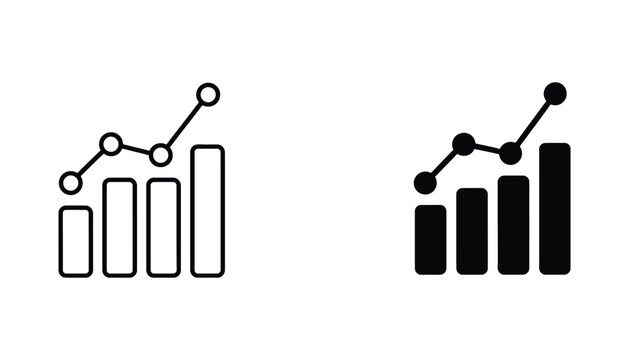 Growth Chart Increase Data Bar Graph Line Trend Analytics