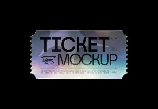 Ticket Mockup &mdash; Concert Branding Presentation (PSD)
