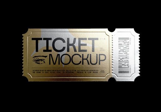 Ticket Mockup &mdash; Event Branding Presentation (PSD)
