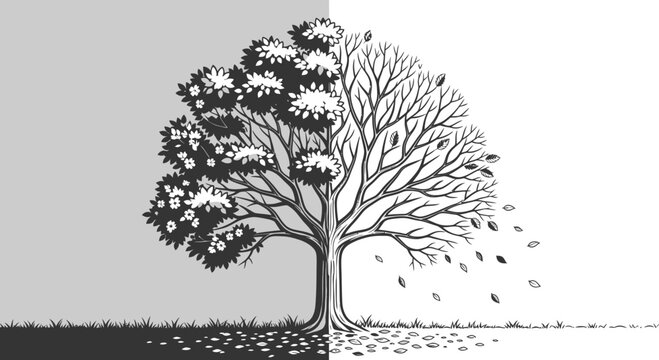 tree silhouette vector