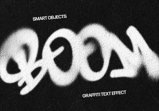 Graffiti Text Effect &ndash; Urban Typography for Logo, Poster & Branding (PSD)