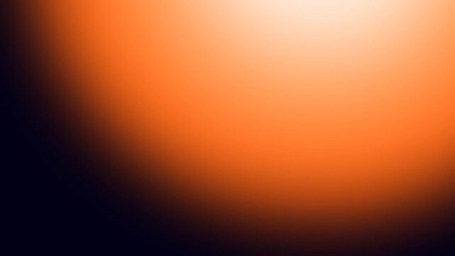 Blurred glowing orange gradient circle wave minimal abstract background animation