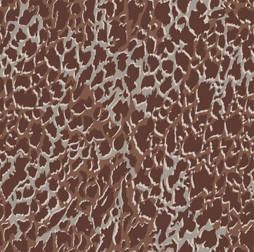 Elegant shape vector blurred earth skin tones trendy leopard animal skin wild life hand drawn seamless pattern wrapping paper decorative, womenswear ready to print canvas repeatable pattern 