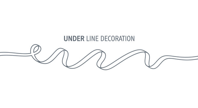 under line decoration, underline design