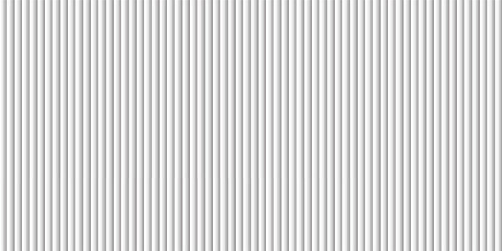 Transparent corrugated plastic ribbed glass background with abstract line patterns. 3D gradient light effects for retail windows or architectural panels. Vintage chrome reflections or polycarbonate.