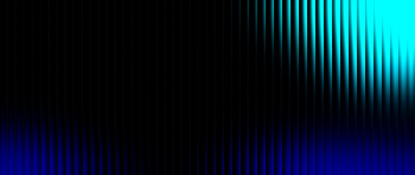 Vibrant blue cyan gradient on ribbed glass surface, abstract sleek backdrop designed for contemporary web header hero section visuals.