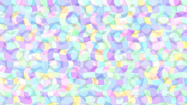 Distraction Free Wallpaper - Holographic colors with Pool Tiles background