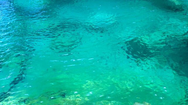 仁淀ブルーの清流と小滝